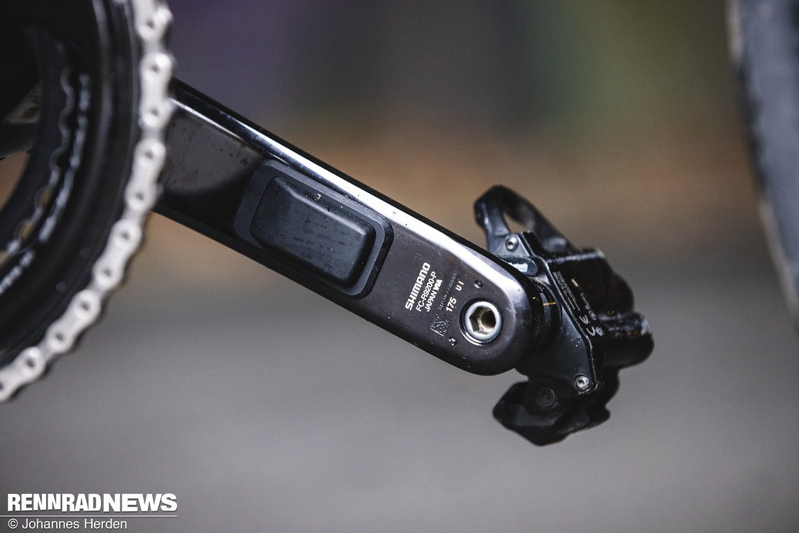 Das beidseitig messende Dura Ace Powermeter lieferte stets plausible Werte.