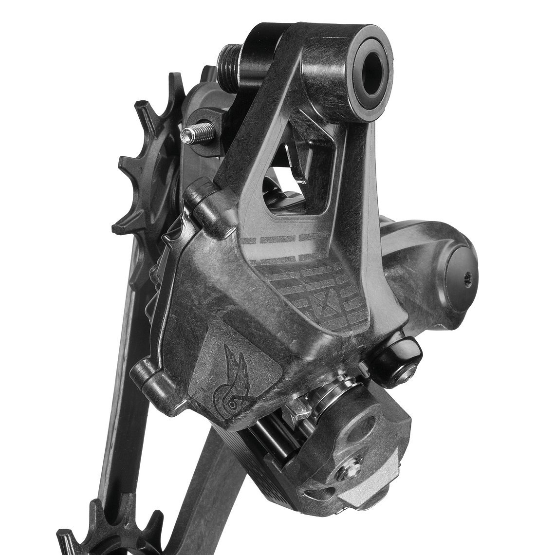 Wie bei Campagnolo üblich ist viel Carbon-Verbundmaterial verbaut.