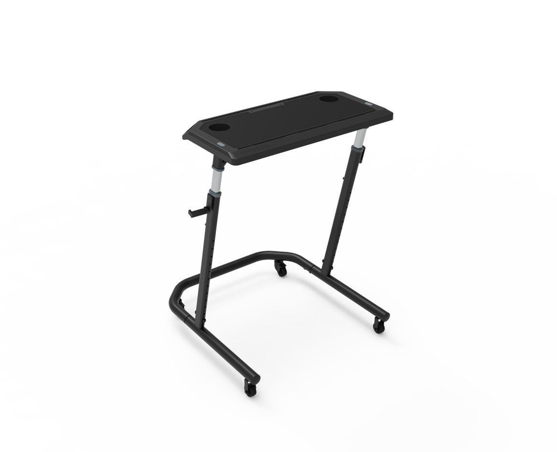 Der Wahoo Kickr Desk V2 hat jetzt 4 anstatt 3 Rollen.