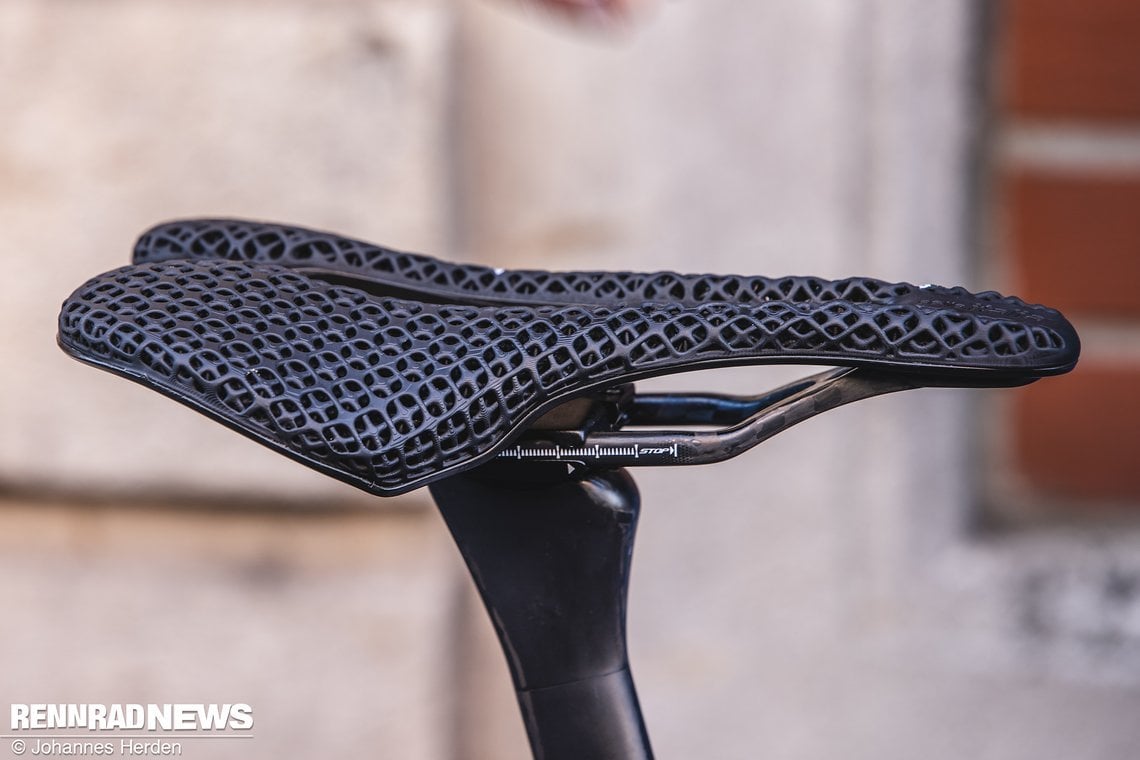 …und Selle Italia SLR-Sattel im 3D-Druck.