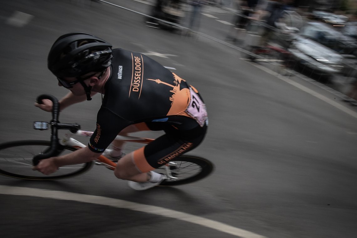 Fixed-Crit-Fahrer wie Luca Bröcher vom Ausrichter SG Radschläger Düsseldorf hatten ihr eigenes Rennen