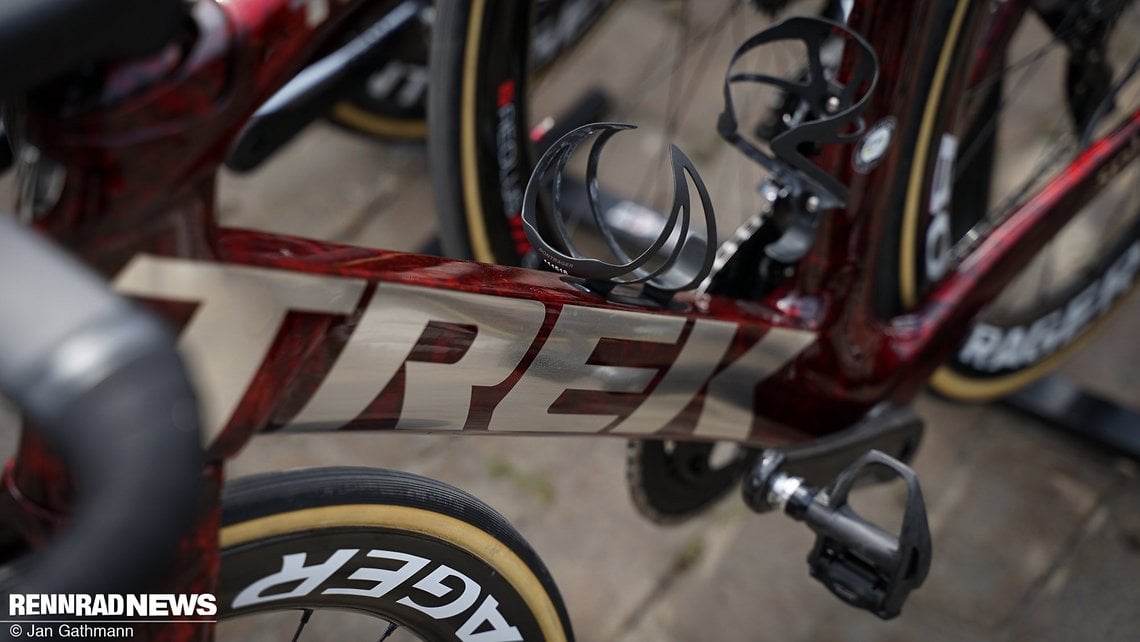 Viel Platz fürs Trek Logo am Madone Unterrohr