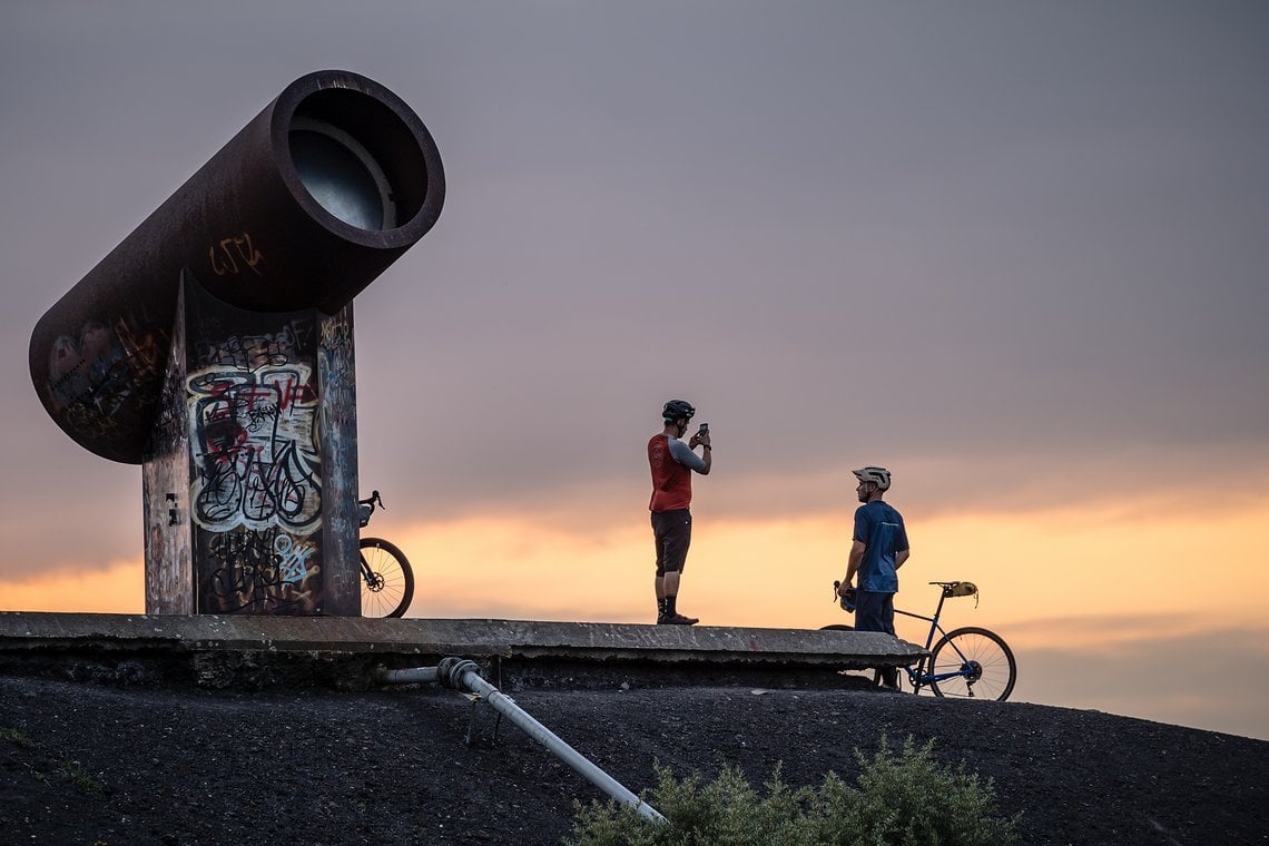 Die Halde Rungenberg gleicht einer Mondlandschaft