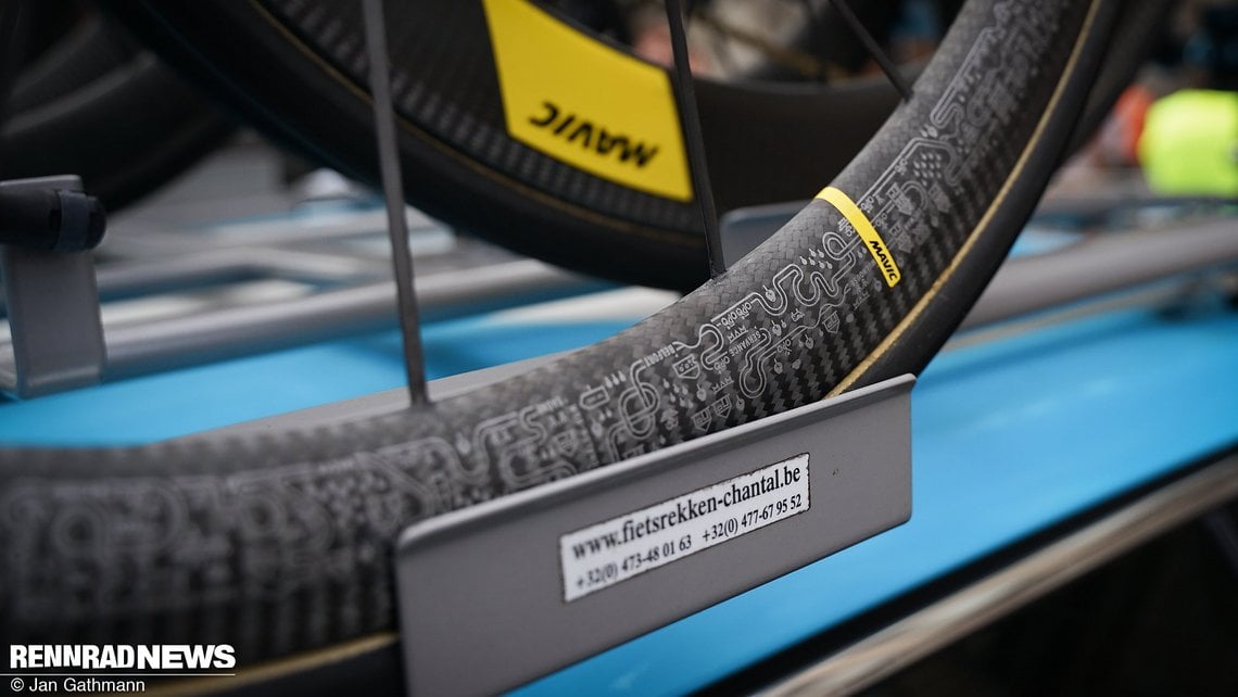 ...war es mit neuen Mavic-Laufrädern in der Tour-Sonderedition zu sehen