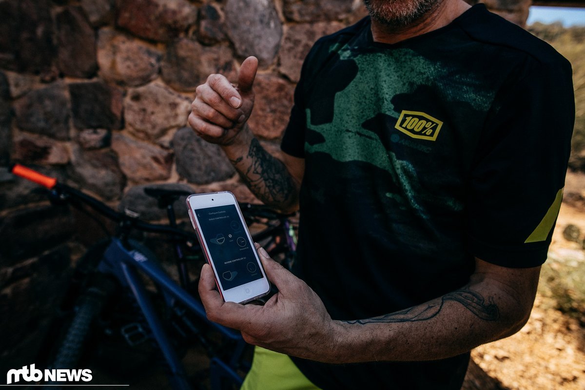 Über die AXS-App können alle AXS-Komponenten angesteuert werden - auch die der Mountainbike-Produkte Über die AXS-App können alle AXS-Komponenten angesteuert werden - auch die der Mountainbike-Produkte