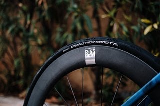 Interessant ist, dass man auf die TT-Version des Conti Grand Prix 5000 TR (tubeless) setzt.