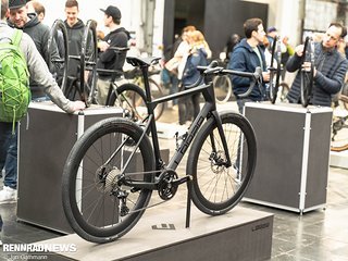 Die Laufradbauer von Leeze aus Münster waren ebenfalls mit einem eigenen Gravel Bike vor Ort