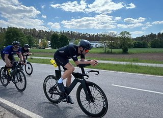 Nach 180 km Radfahren ...