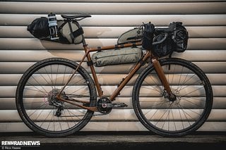 Topeak brachte ein komplettes Bikepacking Set-up mit auf die Bikestage 2022