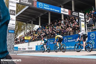 Im Sprint um Platz 3 hatte Mads Pedersen die Nase vorn