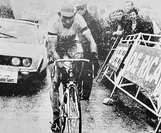 Eddy Merckx beim Anstieg zu den Tre Cime di Lavaredo