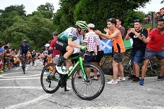 Galfer arbeitet in der Entwicklung unter anderem mit dem spanischen Caja Rural Team zusammen – hier bei der Classica San Sebastian.