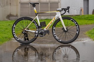 Das Giant Propel von Triathlon-Star Christian Blummenfelt ist das erste Rennrad, das Body Rocket mit den eigenen Sensoren ausgestattet hat