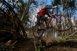 Auf dem Trail soll der Raddler Sicherheit geben...