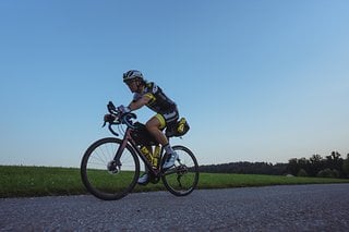 Vor dem Rennen ließ sich Christoph von einem Hundetrainer beraten.