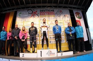 Podium der Männer Elite