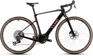 Das Topmodell: Cube Nuroad Hybrid SLT – mit SRAM Rival eTap und Newmen Carbonlaufrädern.