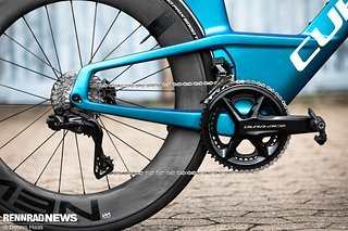 Die Dura-Ace Di2 Gruppe an unserem Testbike funktionierte gewohnt unauffällig