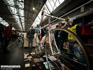 Liebhaber klassischer Rennräder hatten auf der Cyclingworld 2023 viel zu sehen.