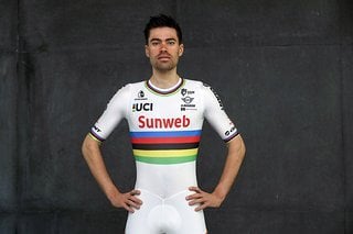 Tom Dumoulin im Zeitfahr-Weltmeister-Trikot