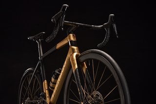 Preistipp: Das Colnago Gioiello ist baugleich mit dem Serienmodell C68 – Blattgold bekommt ihr im Künstlerbedarf.