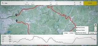 Es gibt im Portal drei verschiedene Kartendarstellungen: Fahrrad (Standard OSM Karte), Satellit und Open Cycle Map OCM, die einer Wanderkarte ähnelt