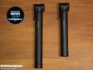 Doppelsieg Nummer eins: Beide Topeak Roadie TT Pumpen können uns überzeugen, die kompaktere Mini ist ideal für reinen Straßeneinsatz. Doppelsieg Nummer eins: Beide Topeak Roadie TT Pumpen können uns überzeugen, die kompaktere Mini ist ideal für reinen Straßeneinsatz.