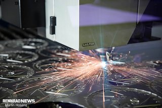 Der Laser bei der Arbeit