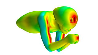 Position und Größe der Lüftungsöffnungen wurden am Computer berechnet.