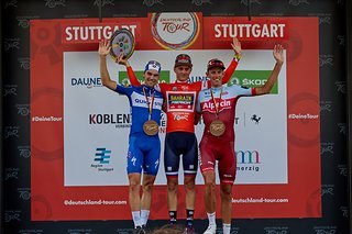 Das Podium der Deutschlandtour