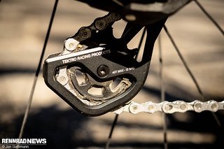 Das Gravel-Schaltwerk schafft bis zu 4o Zähne.