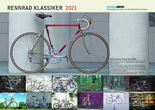 Der Klassiker Kalender 2021 versammelt wieder Schätze aus dem Rennrad-News Forum und setzt sie in Szene