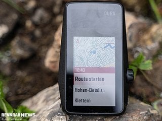 Bevor man die Route startet, kann man sich noch die Details anschauen.