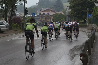 Doch noch einmal nass geworden... Regen auf der letzten Etappe