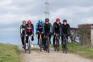 Gravel- und CX-Eite beim Streckencheck