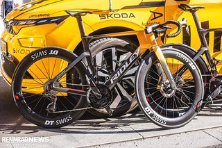 Das neue Ridley Noah Fast Disc sieht insbesondere im Steuerrohrbereich sehr schnittig aus.