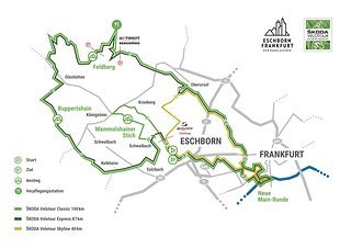 Die Strecken der Skoda Velotour