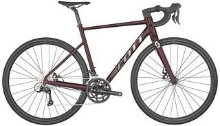 Scott- Speedster 30 – mechanische Disc-Bremsen und Shimano Sora 2x9 Gruppe.