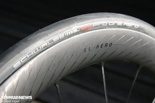 Die Schwalbe Pro One Aero Reifen wurden mit Scott zusammen entwickelt