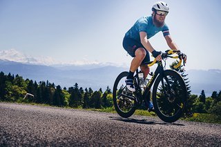 Das Merlin wird standesgemäß in den Bergen um Genf bewegt