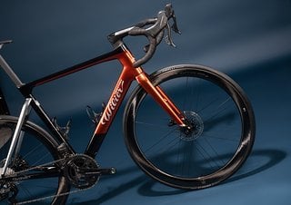 Zunächst nur hier zu bestaunen: Das Wilier Filante SLR mit Ramato-Lackierung und der neuen Campagnolo  Super Record Wireless-Gruppe.