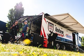 Bei Intermarché-Wanty wurden wir herzlich empfangen.
