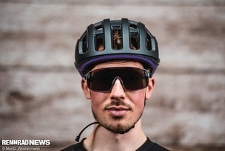 Die POC Elicit Clarity Rennrad-Brille hat ein rahmenloses Design