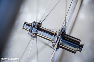 Die Naben sind ebenfalls eine Neu-Entwicklung. Die Naben sind ebenfalls eine Neu-Entwicklung.
