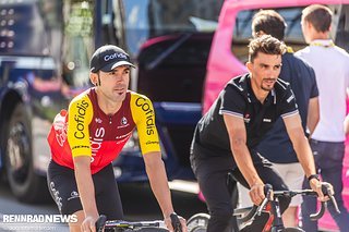 Ion Izagirre von Cofidis und Julien Alaphilippe von Tudor.