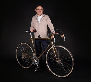 Ernesto Colnago mit dem Geburtstagsmodell