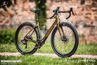 Das Cervélo Áspero liegt als Gravelbike auch mit breiten Reifen auf der Speed-Seite des Spektrums