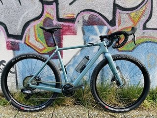 650b-Reifen in 2,1-Zoll sollte das neue Gravel Bike aufnehmen können