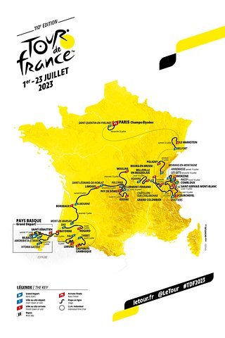 Die Tour de France Strecke 2023