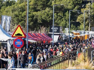 Der Andrang der spanischen Zuschauer war enorm.